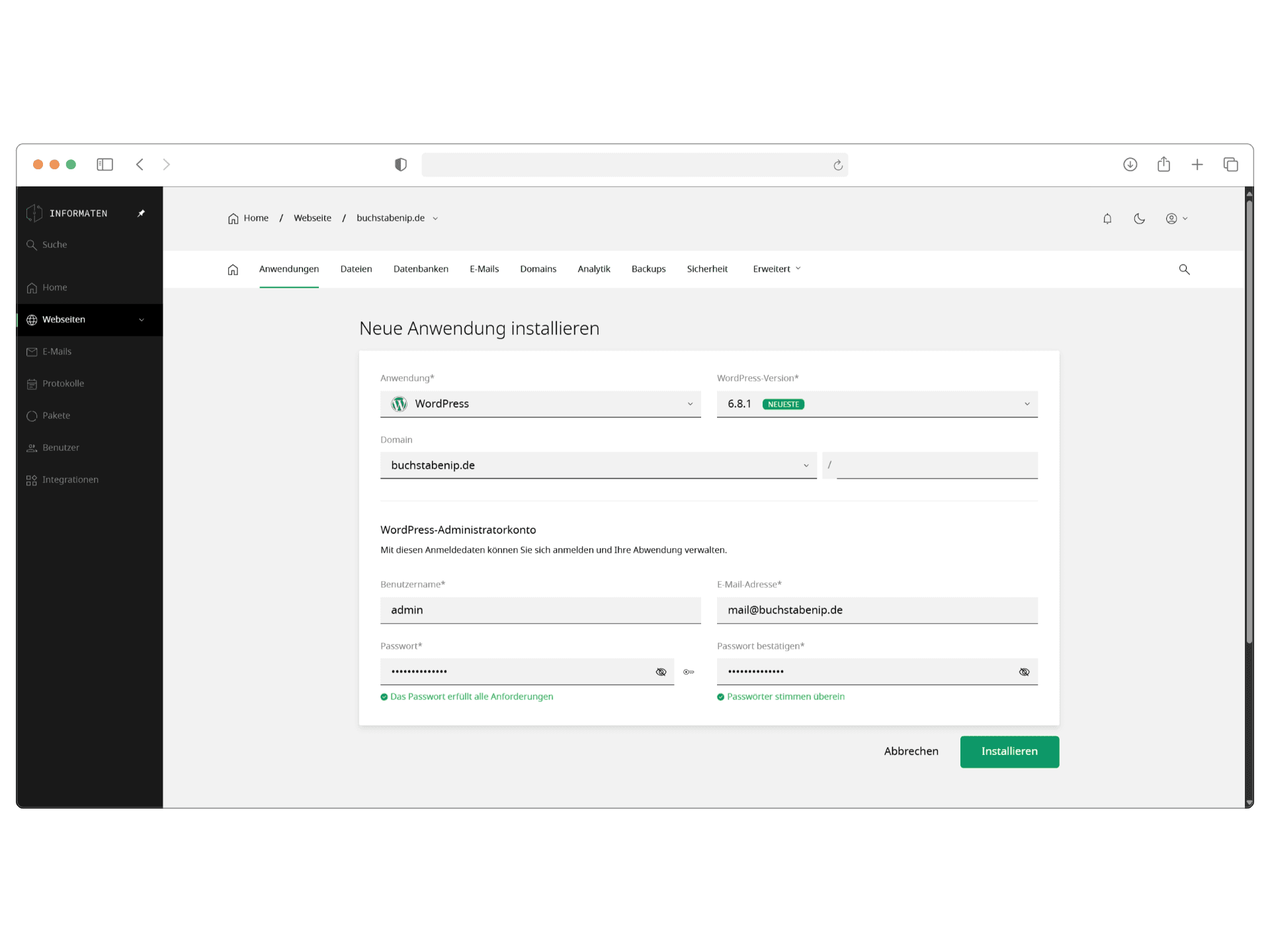WordPress Installer