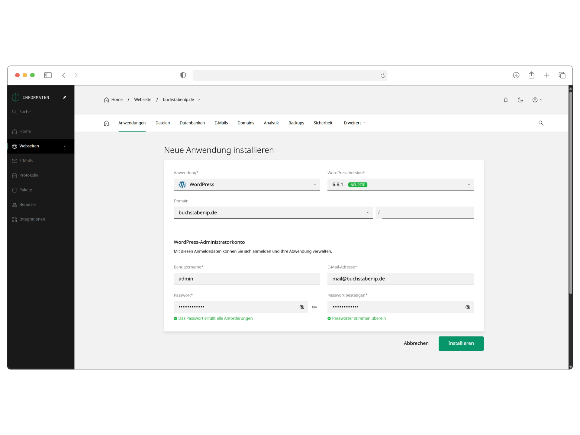 WordPress Installer